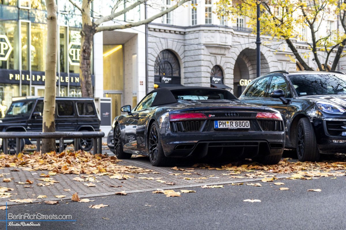 Audi R8 V10 Spyder (2016) spotted in Berlin — BerlinRichStreets